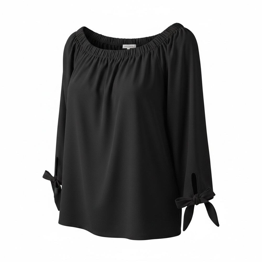 Ann Taylor Off Shoulder Tie Sleeve Blouse NWT Size S